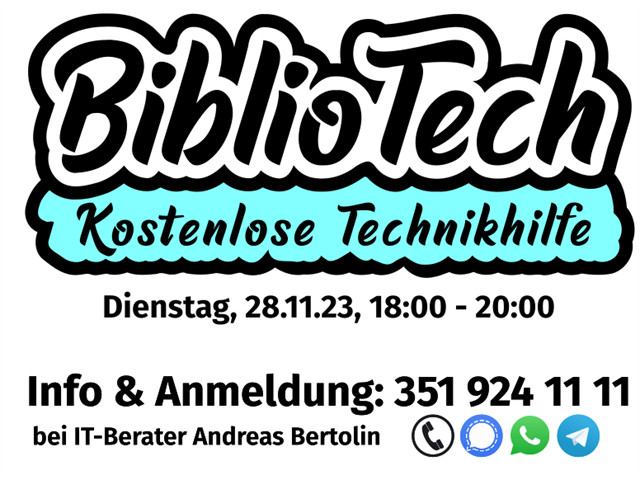 BiblioTech - kostenlose Technikhilfe